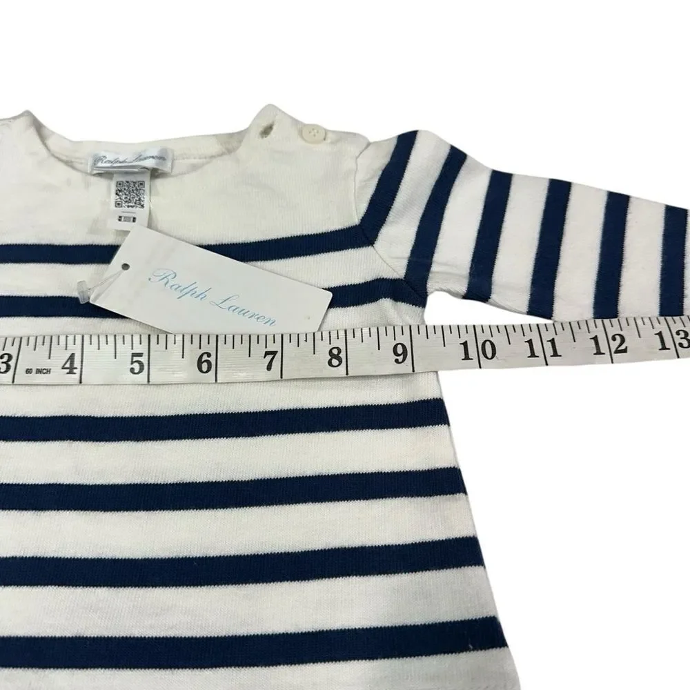 NWT Ralph Lauren Striped‎ Nautical Preppy Dress, 3M